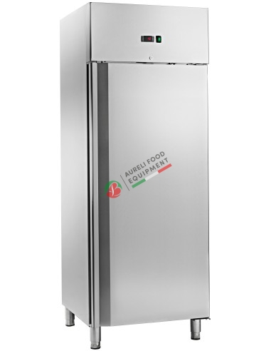 Armadio refrigerato statico inox snack temp. -18/-22 °C capacità 400 L dim. 68Lx71Px201H cm