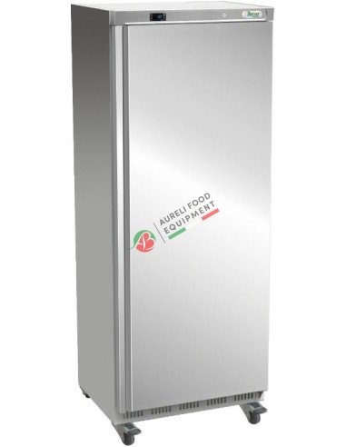 Refrigerated cabinet with ventilated refrigeration temperature -18/-22°C - on wheels - mod. G-EF700SS capacity 641 L