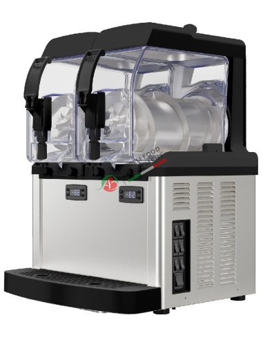 Cold cream dispenser, 2x5 liters insulated bowls SPM mod. SP2 base black color