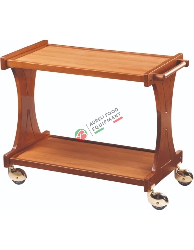 WOODEN SERVICE TROLLEY CL2000   86Lx55Px85H