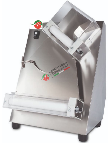 The pizza dough roller SPR 40 - upper rollers inclined