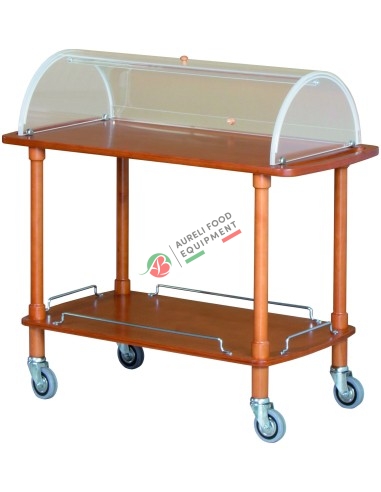 WOODEN SERVICE TROLLEY CLC2012   110Lx55Px107H