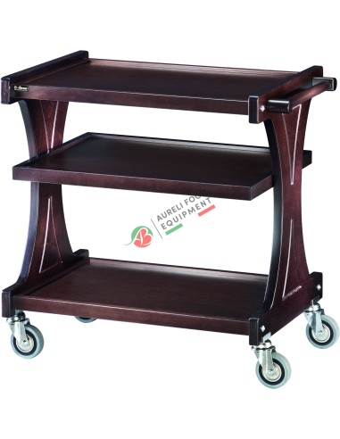 WOODEN SERVICE TROLLEY CL2151   106Lx55Px85H