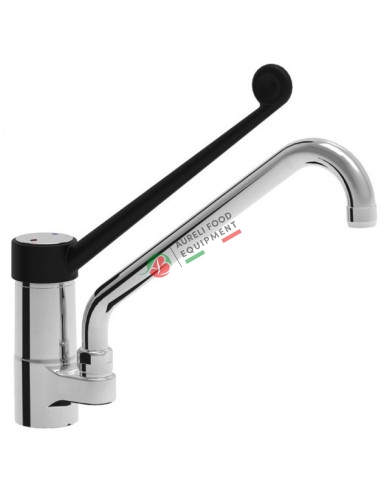Monoblock single lever mixer tap swinging spout lenght 250 mm