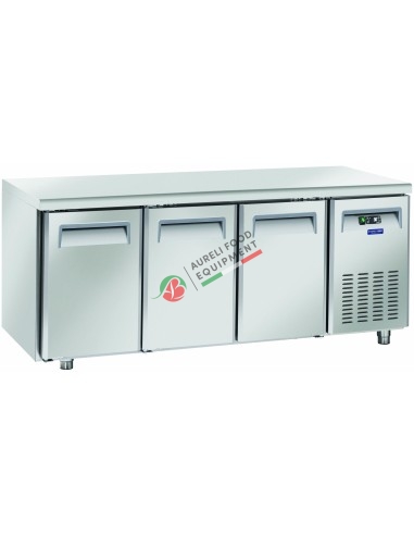 Ventilated refrigerated PASTRY counter temp. -2/+8°C - 3 doors dim. 2025Lx800Px850H mm
