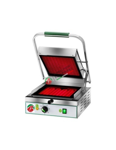 PYROCERAM GRILL with upper ribbed surfaces mod. PV27LL