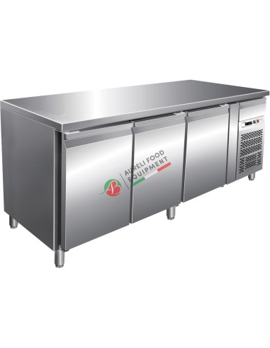 Bakery refrigerated counter 3 doors without without raised back temp. +2°C / +8°C dim. 2020Wx800Dx860H mm