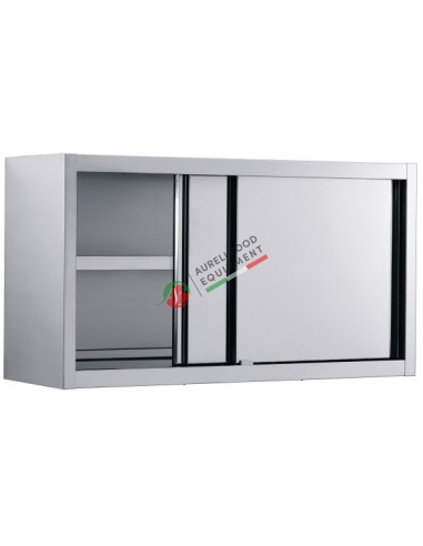 Wall cabinet with sliding doors dim. 190x40x65H cm