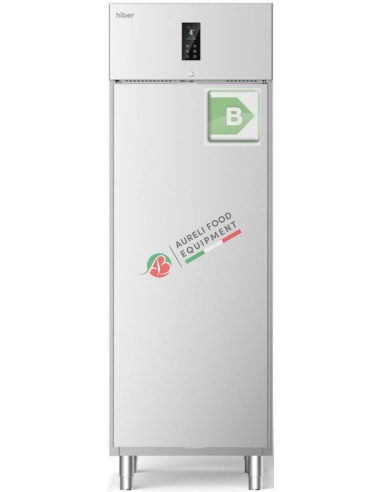 HIBER Armadio frigorifero -2/+8° C classe energetica B - GN 2/1 dim. 700Lx850Px2080H mm mod. MENU Gas R290