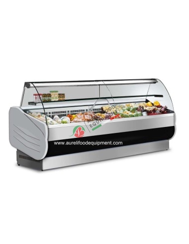 Refrigerated semi-ventilated non-multiplexable display. Built-in version dim. 1040Wx900Dx1262/1292H mm