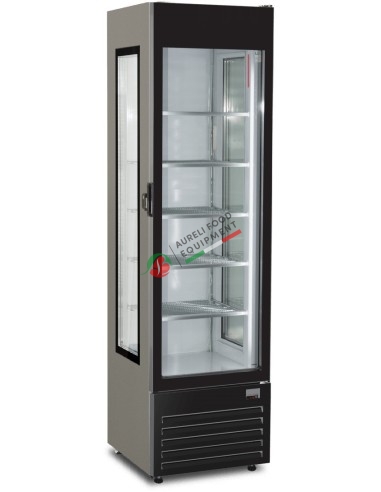 Slim static upright display freezer -18/-23°C dim. 452Wx7699x1848H mm Frost 250 NS GLAMOUR