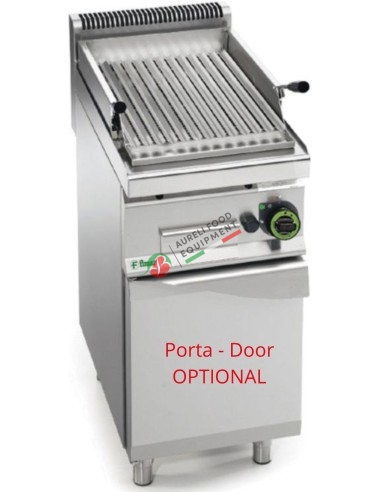 Gas water combi grill on open cupboard base dim. 400Wx700Dx1040H mm
