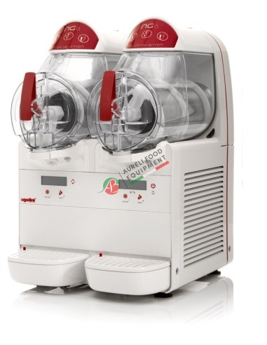 Slush machine for slushes, sherbet and cold creams with two 6+6L tanks Ugolini NG ELECTRONIC 6/2