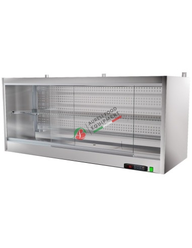 Static refrigerated hanging suitable for exposing pork products and cheeses dim. 2000Wx570Dx650H mm