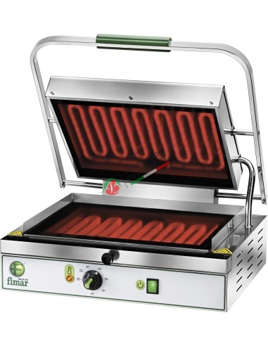 Pyroceram grill with smooth plate dim. 49Wx45Dx19/60H cm