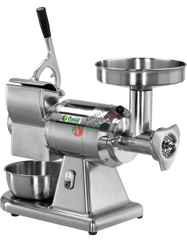 Combined meat mincer and grater 12 AT with stainless steel mincing 400V/3/50Hz