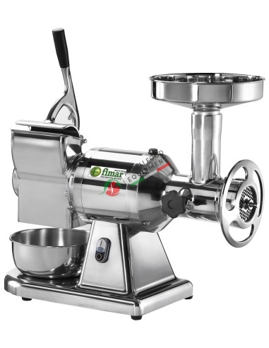 Combined meat mincer and grater 22 T with stainless steel mincing 400V/3/50Hz