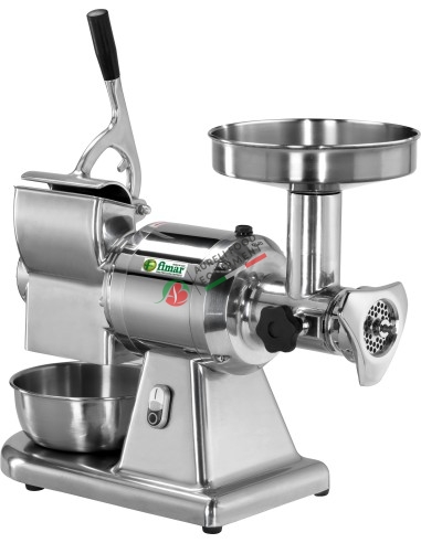 Combined meat mincer and grater 12 T with stainless steel mincing 230V/1N/50Hz