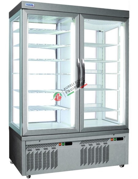 Vetrina refrigerata per pasticceria ventilata +5/-25°C +10 / -5 °C