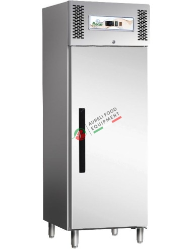 Armadio refrigerato ventilato inox AISI 430 BT temp. -18/-22°C dim. 680x800x2010H mm capacità 537L