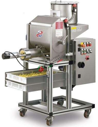 La Parmigiana SG30 production capacity 30/35 kg/h with double hopper pasta machine
