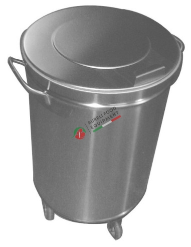 Wheeled waste bin 50L dim. mm. 380x H. 605