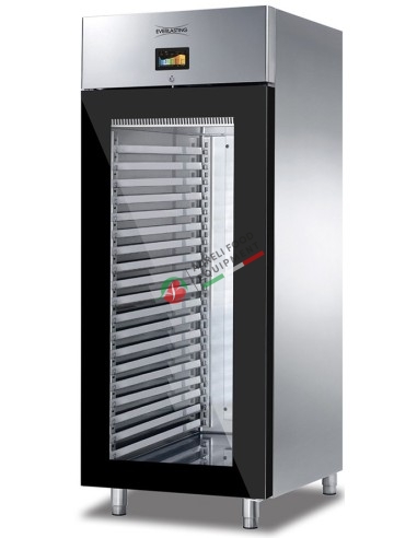Retarder/Prover cabinet with glass door -10/+40° C for 40 pans dim. 60x40 cm - dim. 790x1043x2050H mm mod. BAKING CAB G FL 100
