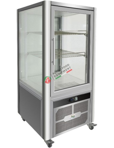 4 sides ventilated refrigerated display window – capacity 200L dim. 701Wx742Wx1300H mm