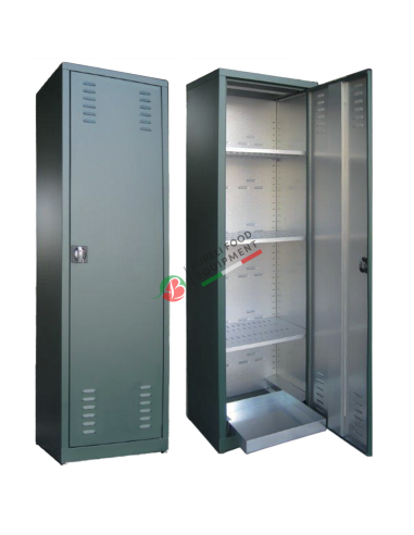 Pesticide locker in sheet plastic zinc with 2doors100x45x200H cm