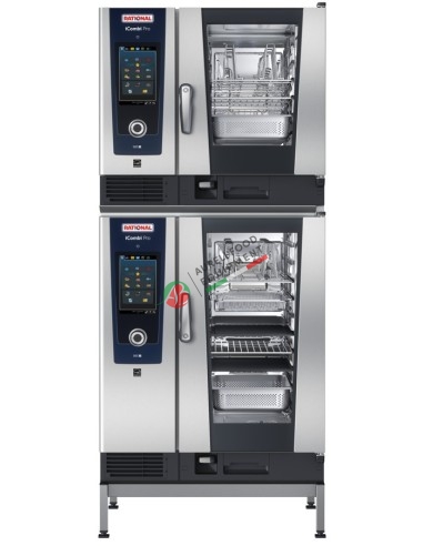 Rational iCombi® Pro CombiDuo 6-1/1 + 10-1/1 E 3NAC400 V 50/60Hz fitted with stand