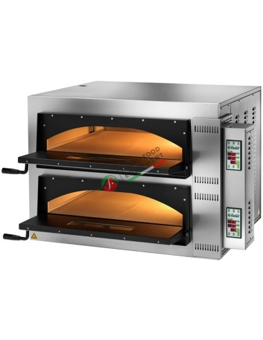Professional electric oven for pizza mod. FMDFMD4+4 dim. 1150x850x750H mm