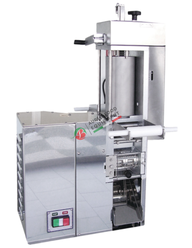 RV30 Monophase double sheet ravioli machine, produces ravioli in strips (supplied with 1 mould)