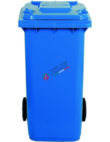 Polyethylene waste bin capacity 120L dim. 55x48x93H cm