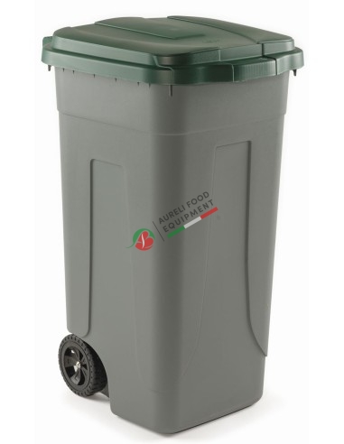 Polyethylene waste bins for differentiated collection  Grey structure capacity 80L dim. 54x49x85H cm