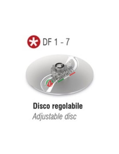 The innovative DF1-7 adjustable disc allows you to cut slices of thickness from 1 to 7 mm as desired