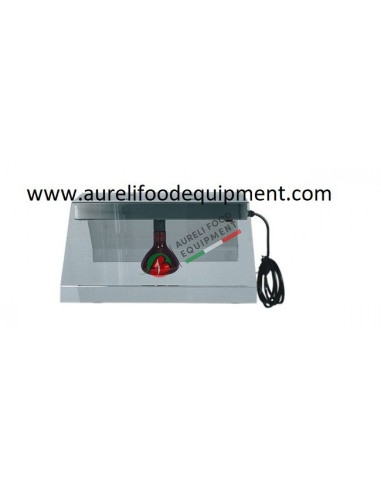 Frame with one hanging infrared lamp dim. 450x680x250H mm