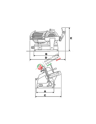 Affettatrice a gravità lama 300 mm CE professionale