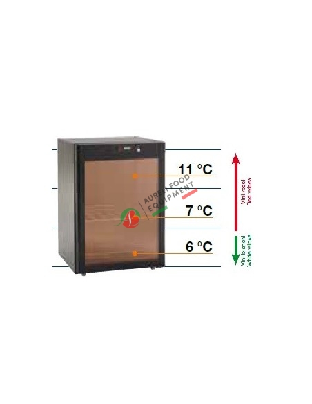 Cantinetta vino refrigerata statica mod. AKD100W dim. 600x602x860H mm