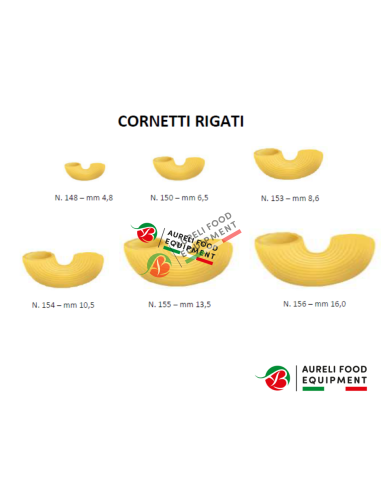 Grooved cornetti die for 75