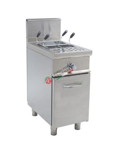 One-tank gas pasta cooker. 28 lt. Capacity. dim. 40x70x85H cm