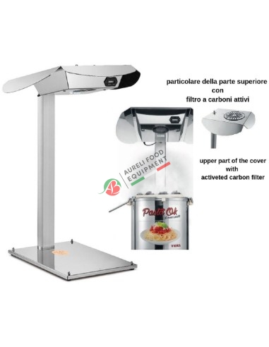 PORTABLE EXTRACTOR HOOD EQUIPPED WITH A FOOD ACTIVED CARBON FILTER