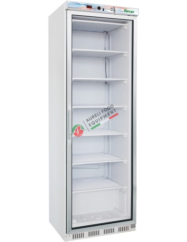 Refrigerated cabinet temp. -18/-22°C with static refrigeration and fan - glass door - capacity 350 L