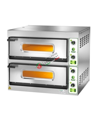 Professional electric oven for pizza 2 chambers Fimar FES6+6