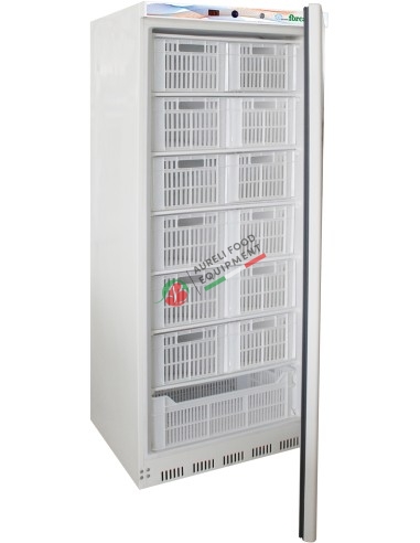 Refrigerated cabinet temp. -18/-22°C equipped with 13 containers - capacity 555 L