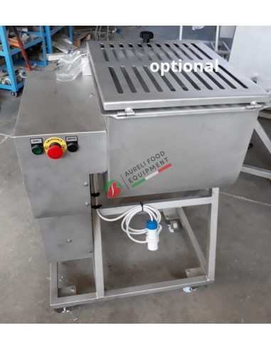 Stainsteel lid for meat mixer