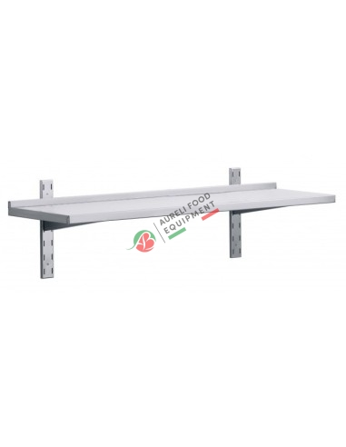 Stainless steel shelve 80Wx30Dx7H cm