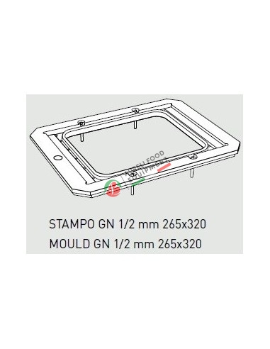 Stampo GN 1/2 dim. 265x320 mm