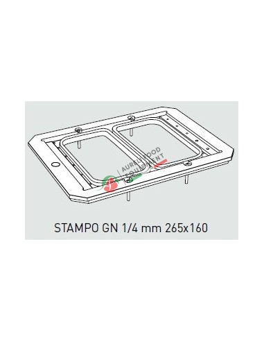 Stampo GN 1/4 dim. 265x160 mm