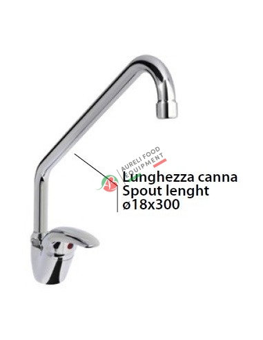 One hole tap with swinging “C” spout ø18x300