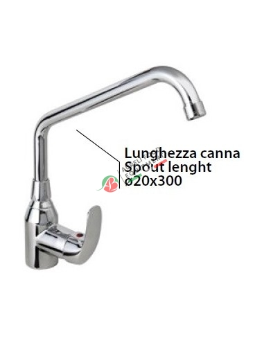 One hole tap with swinging “C” spout ø20x300